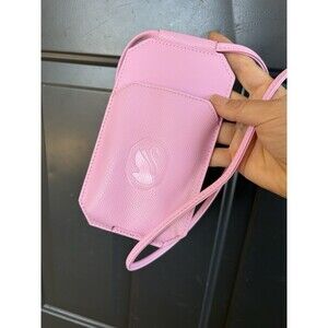Swarovski Crystal Pink Mobile Phone iphone Case Holder Crossbody  7.5"x4"